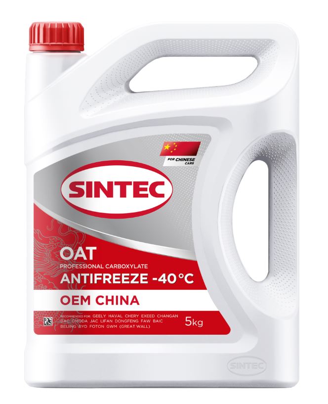 Антифриз Sintec ОEM China OAT 5кг