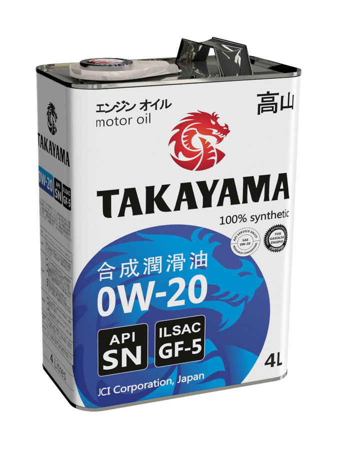 Takayama 0w20, API SN, ILSAC GF-6А  4л