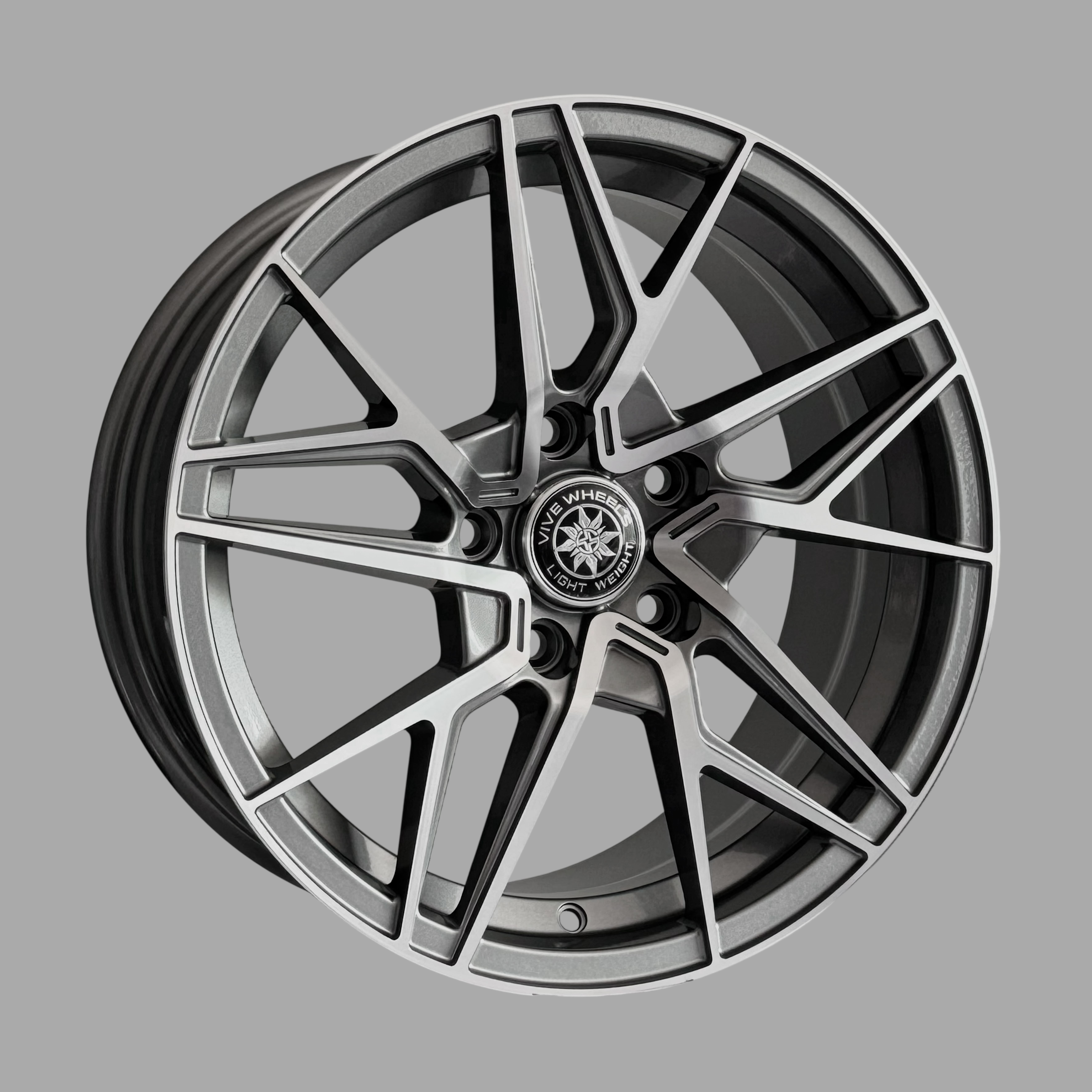 диски VIVE FBX105B 7,0xR16 5x114,3 73,1 38 GRAY MACHINE FACE
