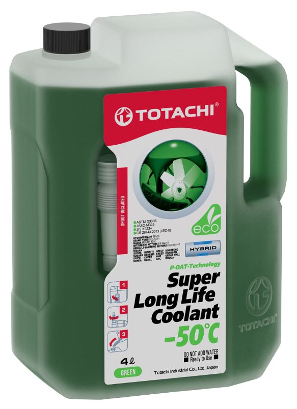 Антифриз TOTACHI  Super LLC -50°C Green 4л