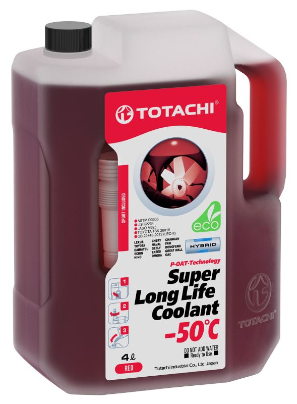 Антифриз TOTACHI  Super LLC -50°C Red 4л