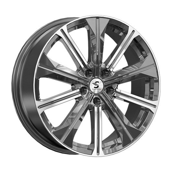 диски КиК PremiumSeries КР-013 7,0xR19 5x108 65,1 36 Diamond_gloss_graphite