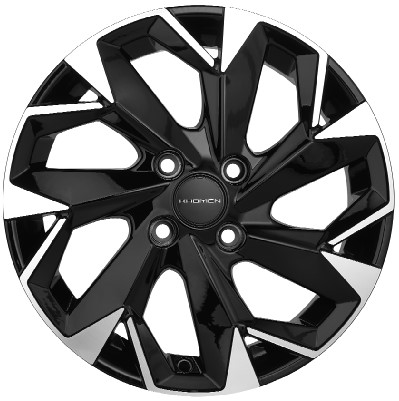 диски KHOMEN KHW1508 (15 ZV KIA RIO) 6,0xR15 4x100 54,1 46 BLACK-FP