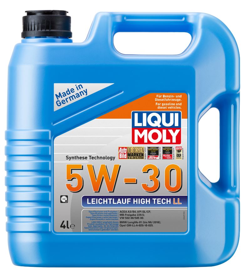 LiquiMoly HC--синт.мот.масло Leichtl.High Tech LL 5W30 CF/SL A3/B4  4L