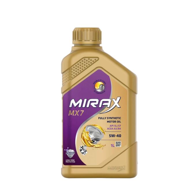 Mirax MX7 5w40 А3/B4 SL/CF 1л