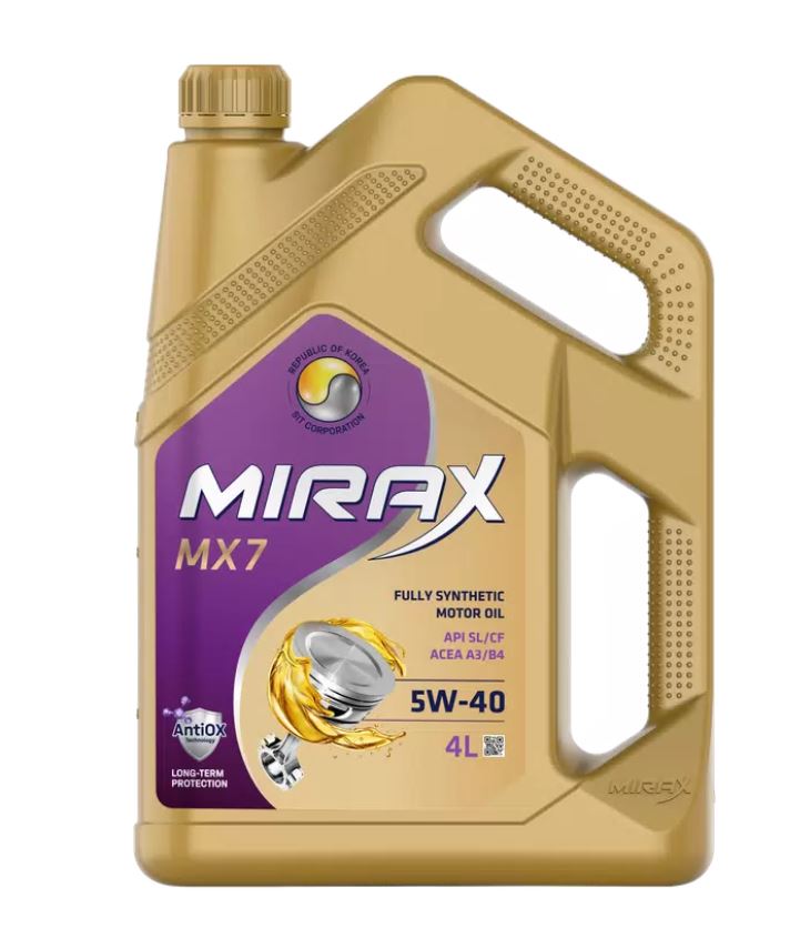 Mirax MX7 5w40 А3/B4 SL/CF 4л