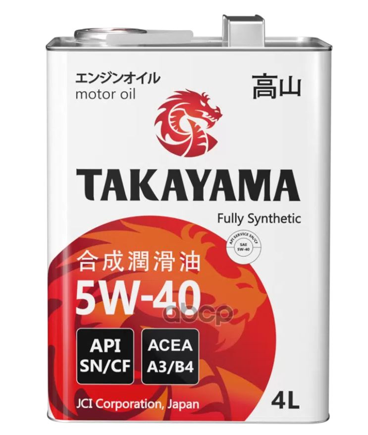 Takayama 5w40 SN/CF A3/B4 4л