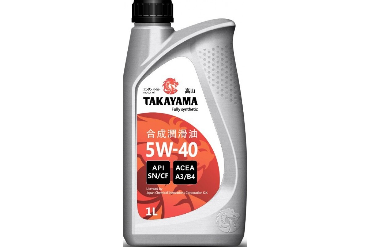 Takayama 5w40 SN/CF 1л пластик